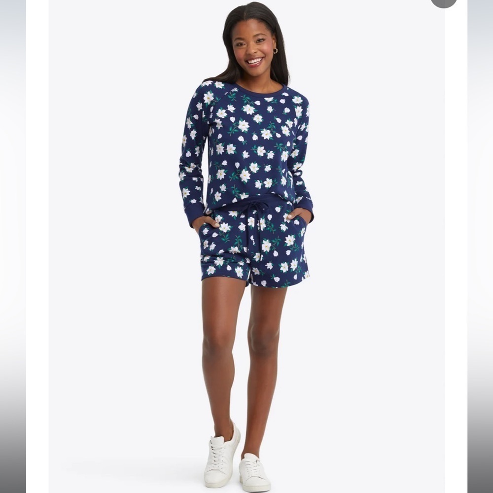 Draper James Navy Blue Floral Set sz S